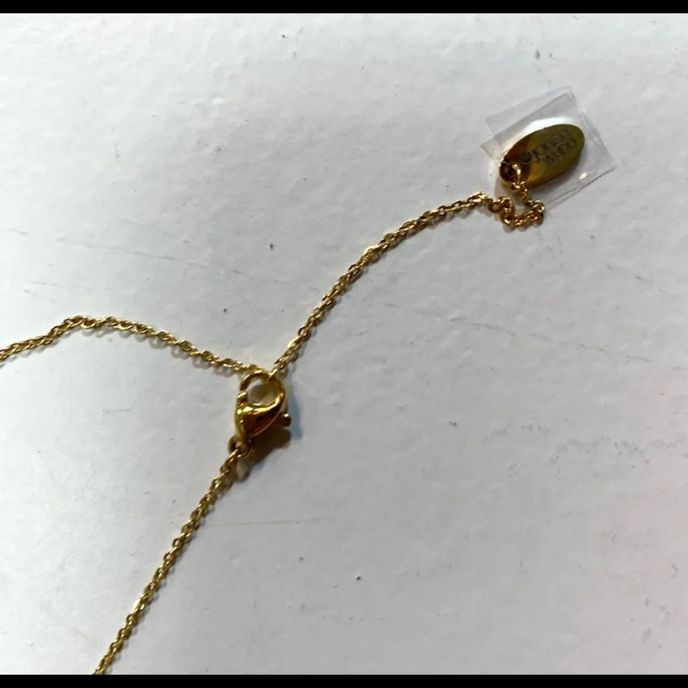 Jonesywood Alphabet “N” Initial Letter Large Gold Sideway Pendant…